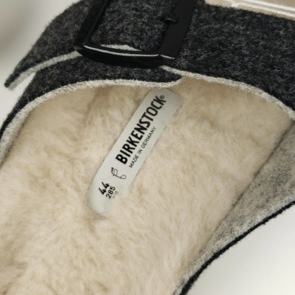 Birkenstock Arizona Rivet Wool Felt Doubleface Gray Sandals Regular Fit Sz 44 11 main image 8